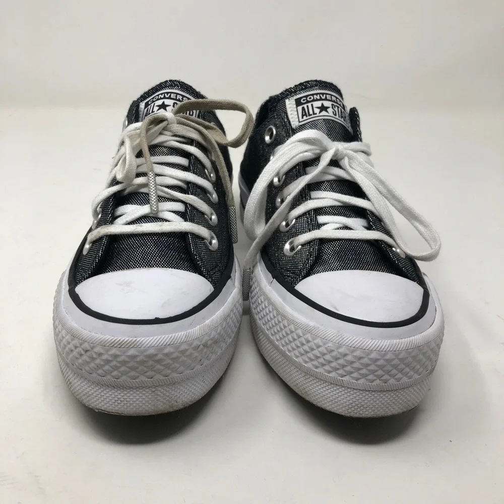 Converse Chuck Taylor All Star Lift Platform Sneakers Womens 5.5 Shimmer
